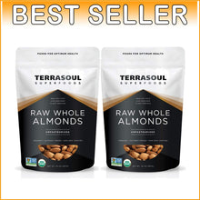 Load image into Gallery viewer, Premium 4 lb Pack of Resealable Raw Organic Almonds - Perfect for Sprouting