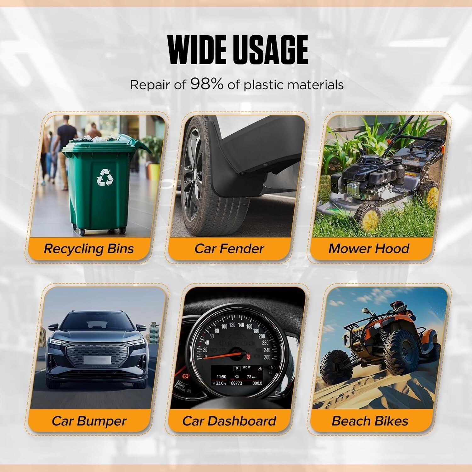 Efficient 5-Level Adjustable Plastic Welding Kit with 600 Staples for Repairs