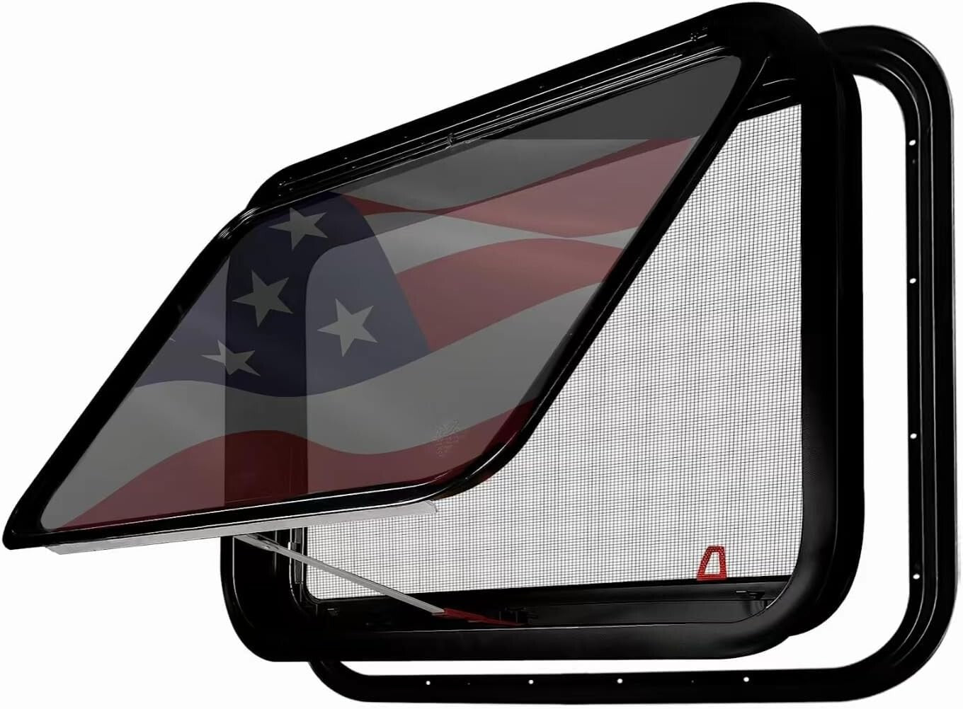 DOT Certified RV Emergency Exit Window 30"x20" with Tempered Glass & Trim Kit