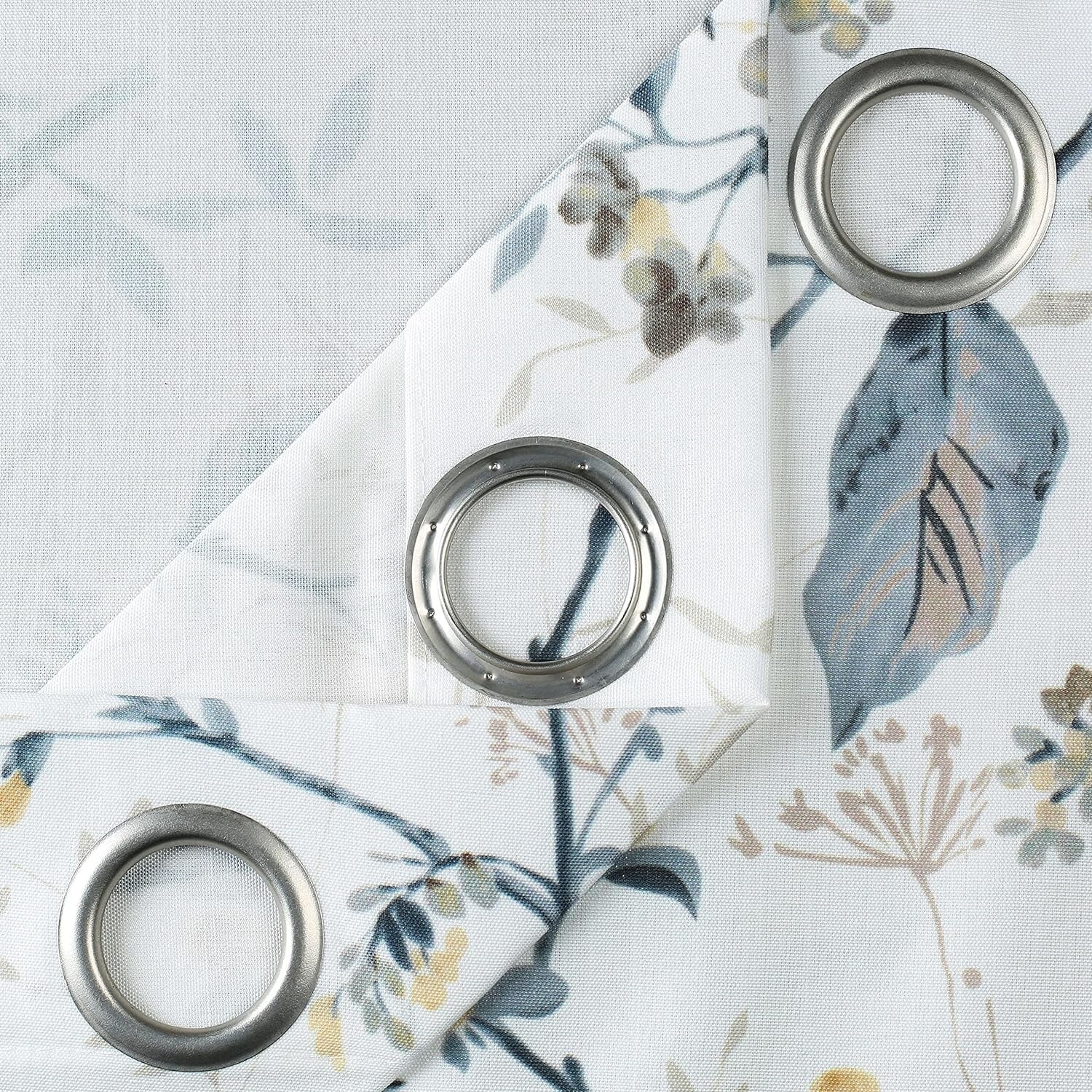Beautiful Birds & Branches Grey Curtains - Pack of 2 for Modern Farmhouse