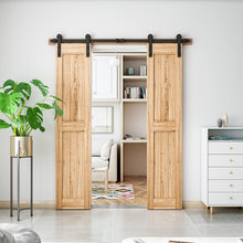 Load image into Gallery viewer, Premium 6FT Double Door Barn Door Hardware - Sturdy, Easy Setup, Modern Style