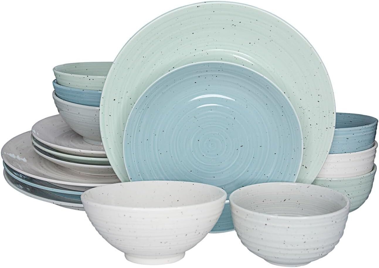 Durable and Stylish 16-Piece Dinnerware Set - Perfect for Entertaining Guests