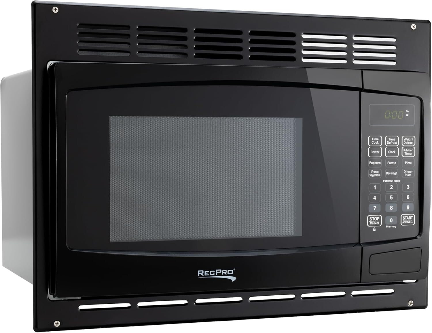 Energy-Efficient RV Microwave - 900W, Digital Control & Turntable Functionality