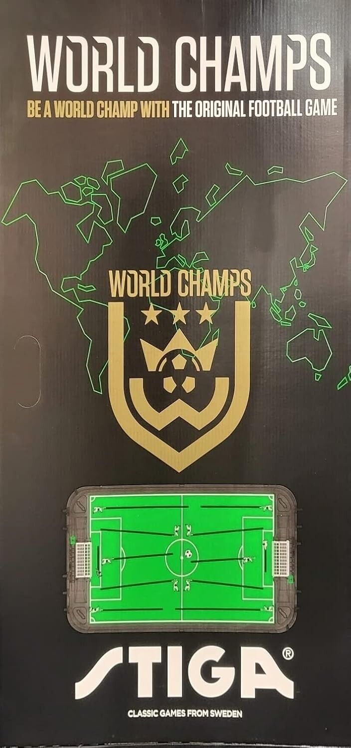 Colorful Tabletop Soccer Game with Painted Players - 2 Soccer Balls Included