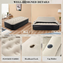 Load image into Gallery viewer, Versatile Twin Size Air Sofa Bed - No Assembly Inflatable Comfort for Campers