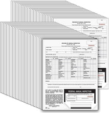 Load image into Gallery viewer, Durable 50-Pack Record of Annual Inspection Forms with Black Decals - USA Made