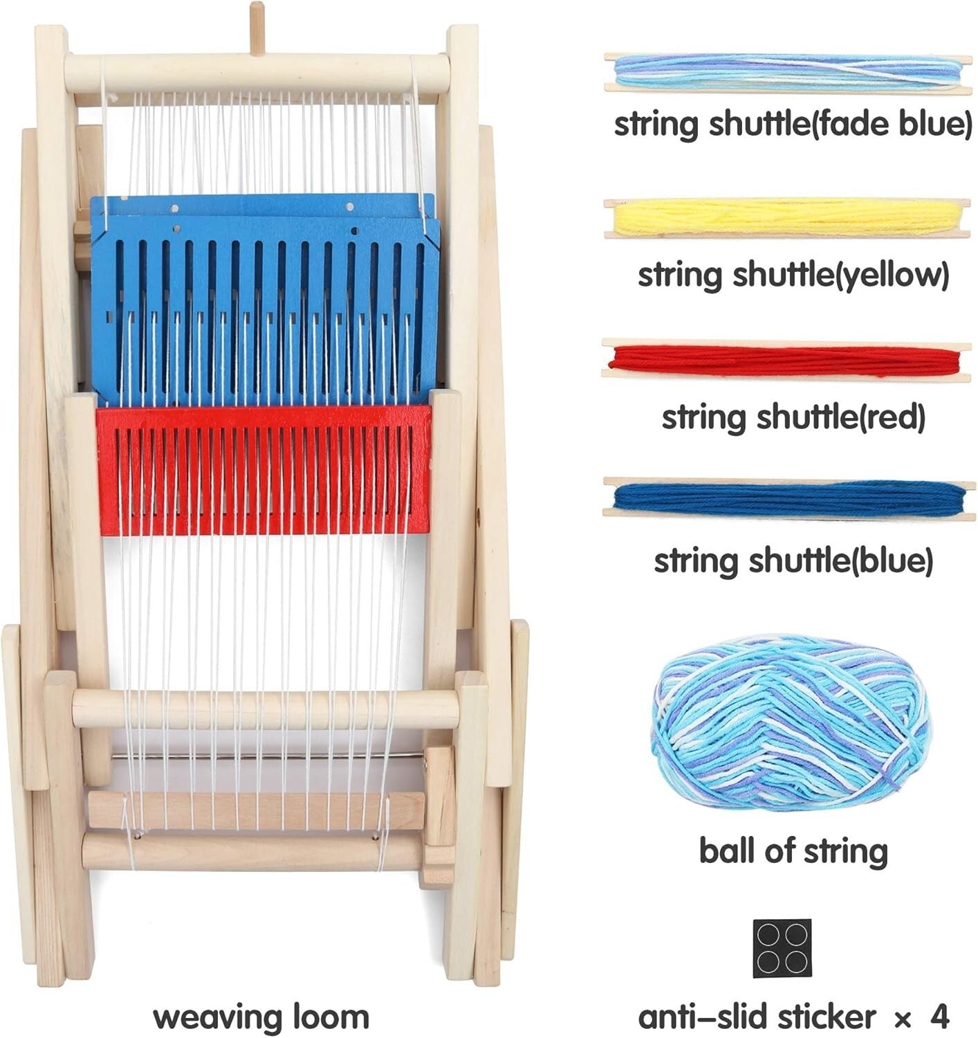 Foldable Craft Weaving Loom - Hand-Knitting Toy for Skill Development in Kids