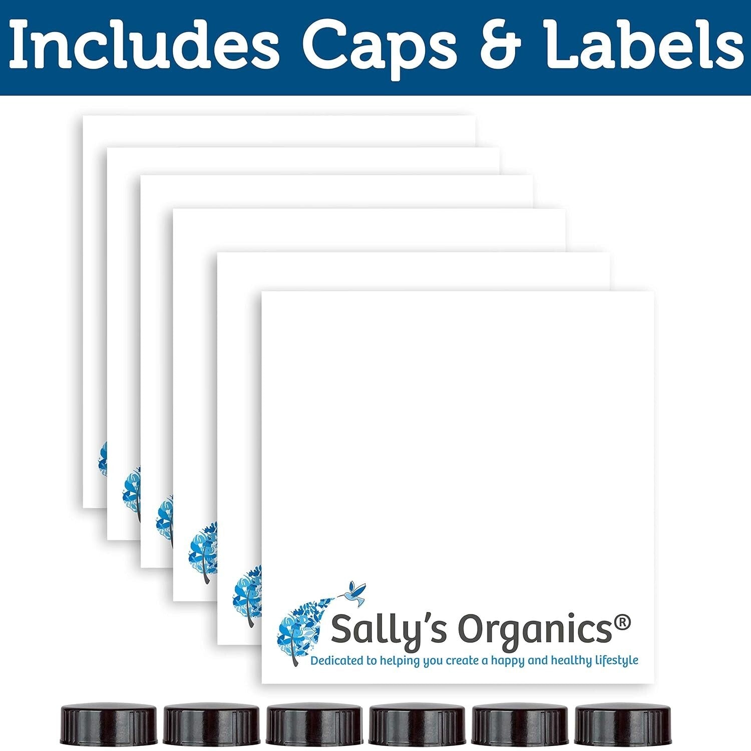 Refillable 16 oz Amber Glass Spray Bottles with Mist & Stream Settings - 6 Pack