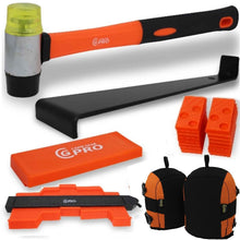 Load image into Gallery viewer, All-in-One Laminate Flooring Tool Set with 40 Spacers and Accurate Contour Gauge