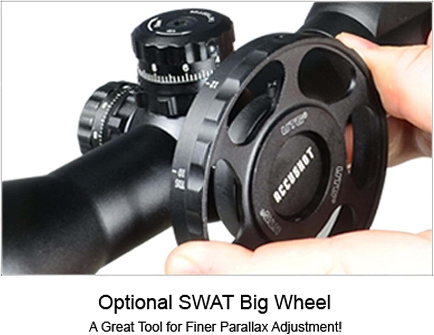 Compact Shockproof 2-7x44 Rifle Scope with Mil-Dot Reticle & Zero Lock Turrets