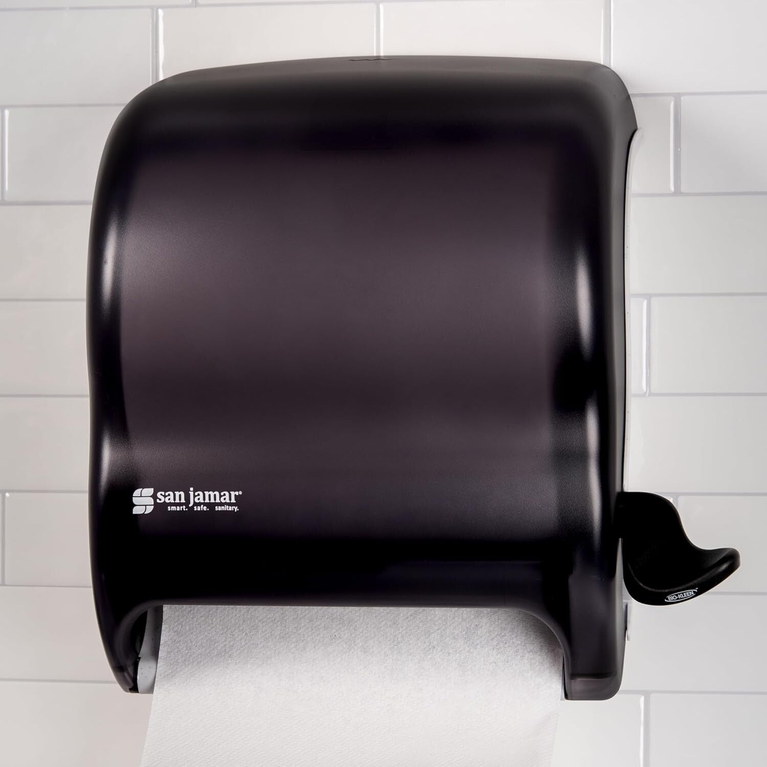 Durable Plastic Paper Towel Dispenser for Kitchens and Bathrooms - Wall Mounted