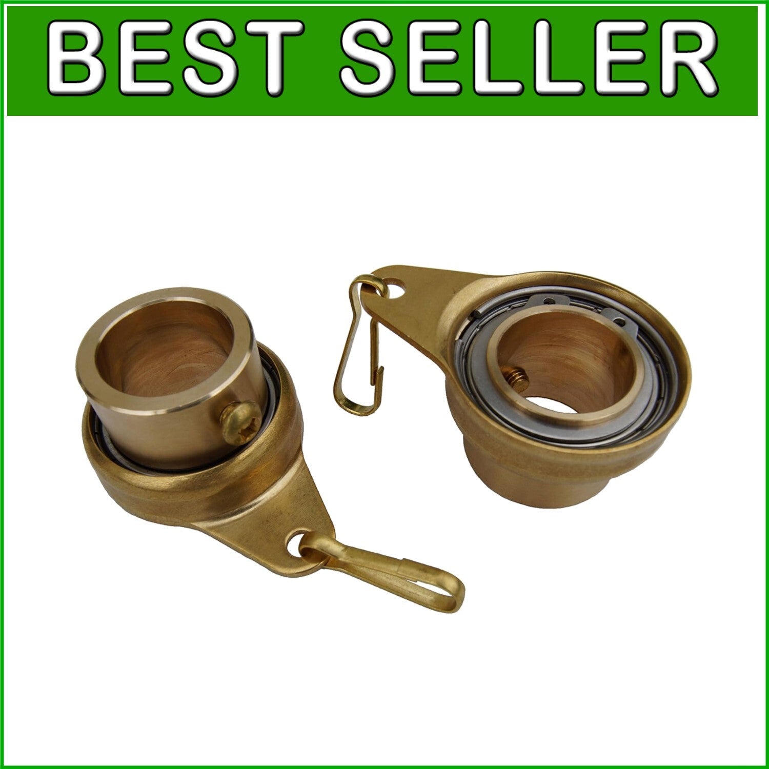 1" Brass Flagpole Rotating Rings - Tangle-Free Solution with Lifetime Guarantee
