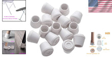Load image into Gallery viewer, Round White Rubber Leg Caps - 64 Pack, Non-Slip Floor Protectors for 7/8” Legs