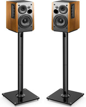 Load image into Gallery viewer, Durable Adjustable Speaker Stands with Cable Management - Perfect for Your Home