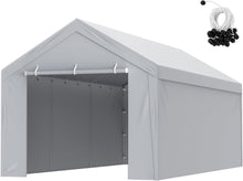 Load image into Gallery viewer, Robust 10x20 ft Carport Canopy Cover with Durable Side Wall for Outdoor Shelter