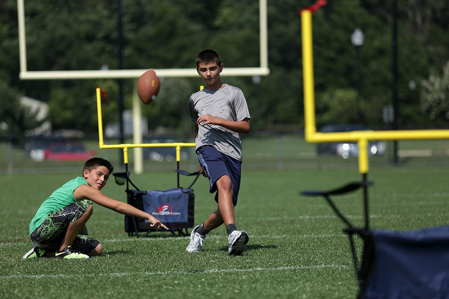 Backyard Football Game Set with Comfortable Camping Chairs - Year-Round Fun