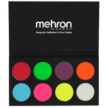 Load image into Gallery viewer, 8 Color Neon UV Glow Paint Palette - Magnetic, Refillable &amp; Water-Activated