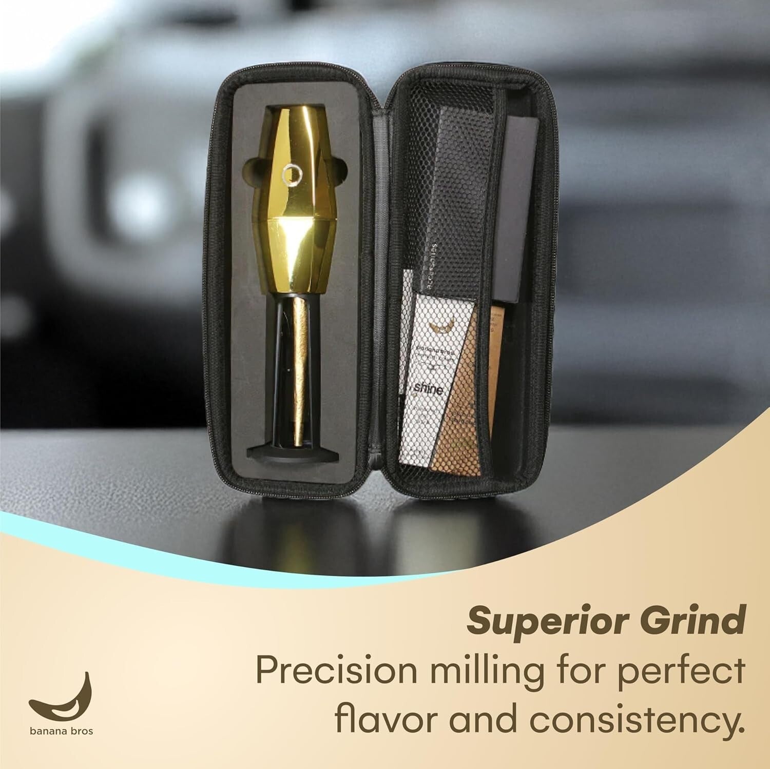 AI-Powered Gold OTTO Electric Grinder for Herbs & Spices - Complete Kit Included