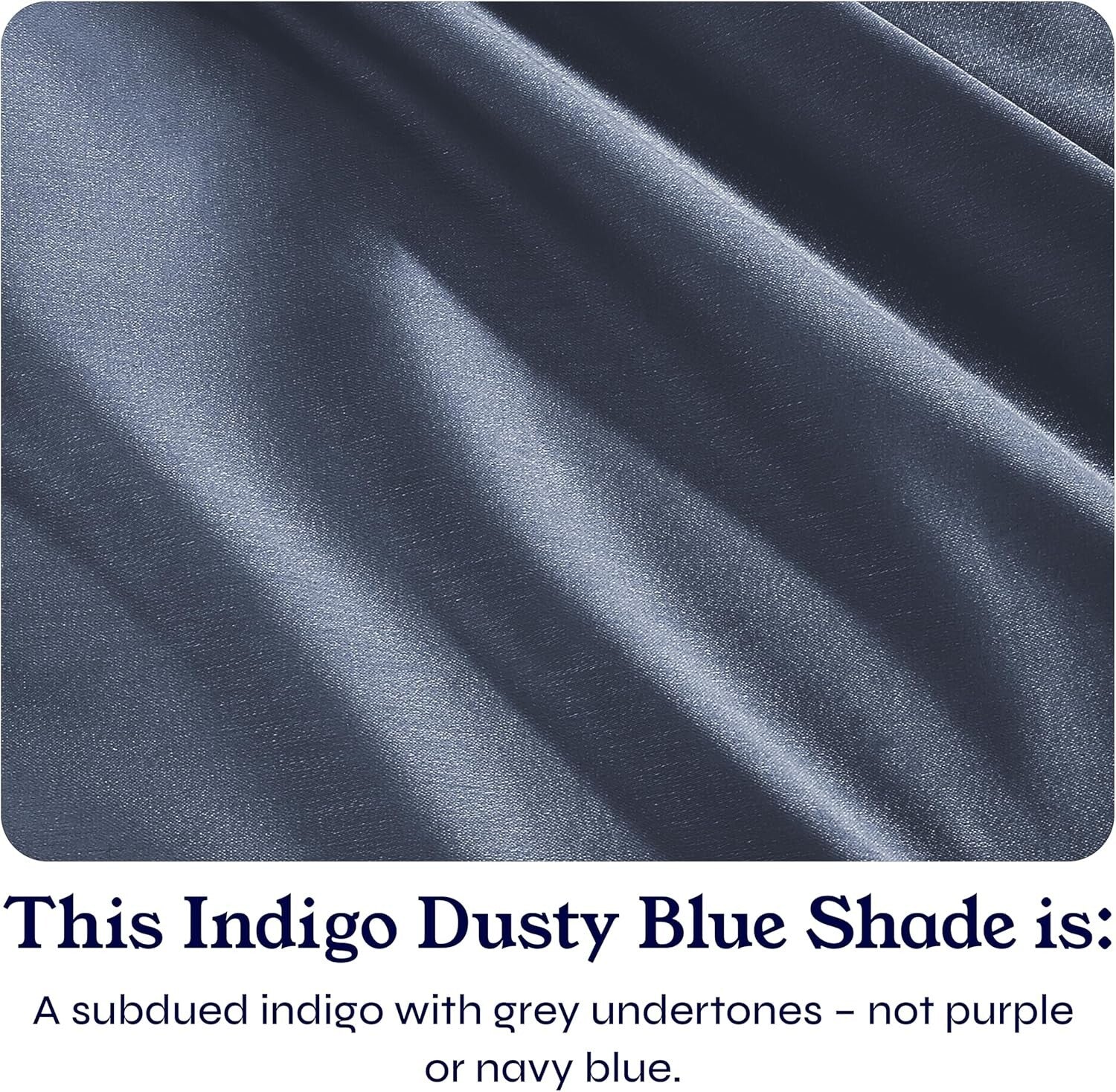 Breathable Cooling Twin Bed Sheets Set – 400 TC Indigo Cotton, Deep Pocket