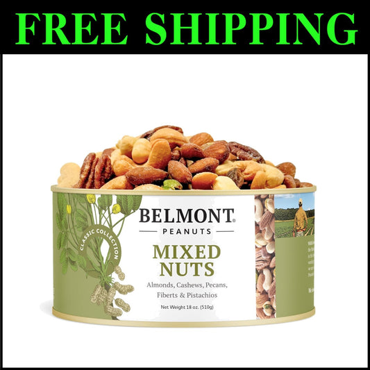 Family-Farmed Gourmet Mixed Nuts - 18 oz Premium Snack with Simple Ingredients