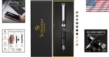 Load image into Gallery viewer, Premium Matt Black Fountain Pen with Smooth Grip - Executive Writing Instrument