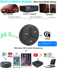 Load image into Gallery viewer, Lightweight Bluetooth Car Kit for Music Streaming and Hands-Free Calls - Black