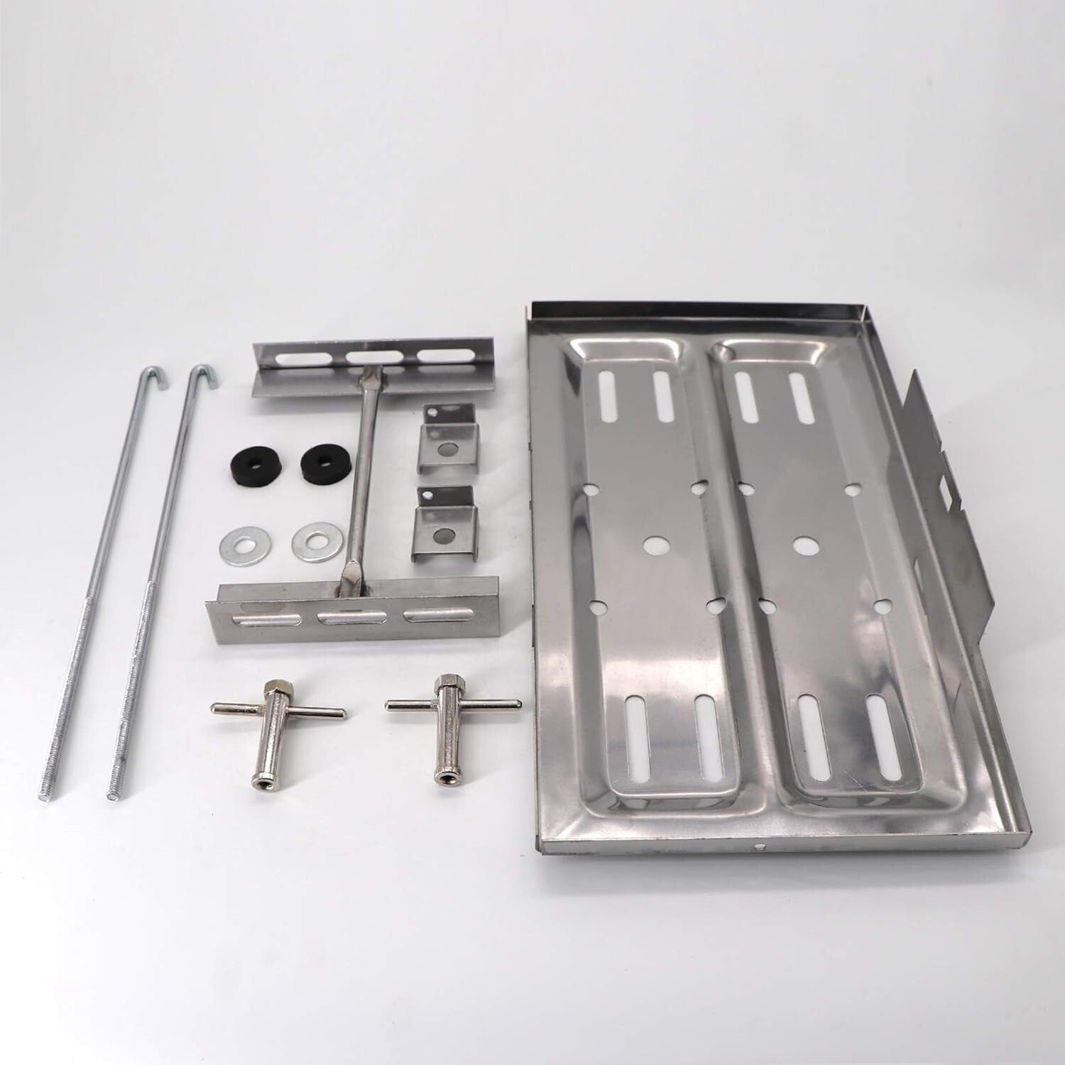 Universal Stainless Steel Tray Holder Kit - Durable 7.5" x 13.25" Solution
