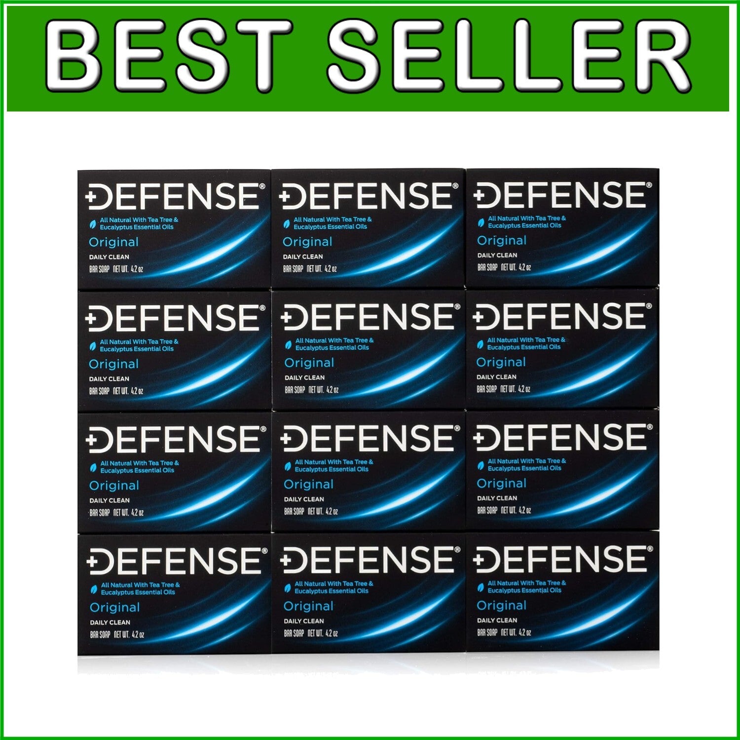 12-Pack Natural Tea Tree & Eucalyptus Soap for Healthy Skin | Active Men