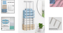 Load image into Gallery viewer, Heavy-Duty Wall-Mounted Towel Holder in Brushed Nickel - Easy Installation