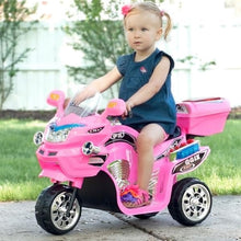 Load image into Gallery viewer, Compact 3-Wheel Electric Motorcycle for Kids - Pink Ride-On with 1.75 MPH Speed