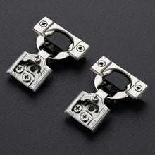 Load image into Gallery viewer, 30 Pack Soft Close Hinges 1/2 Inch Overlay Satin Nickel - Heavy Duty Cabinets