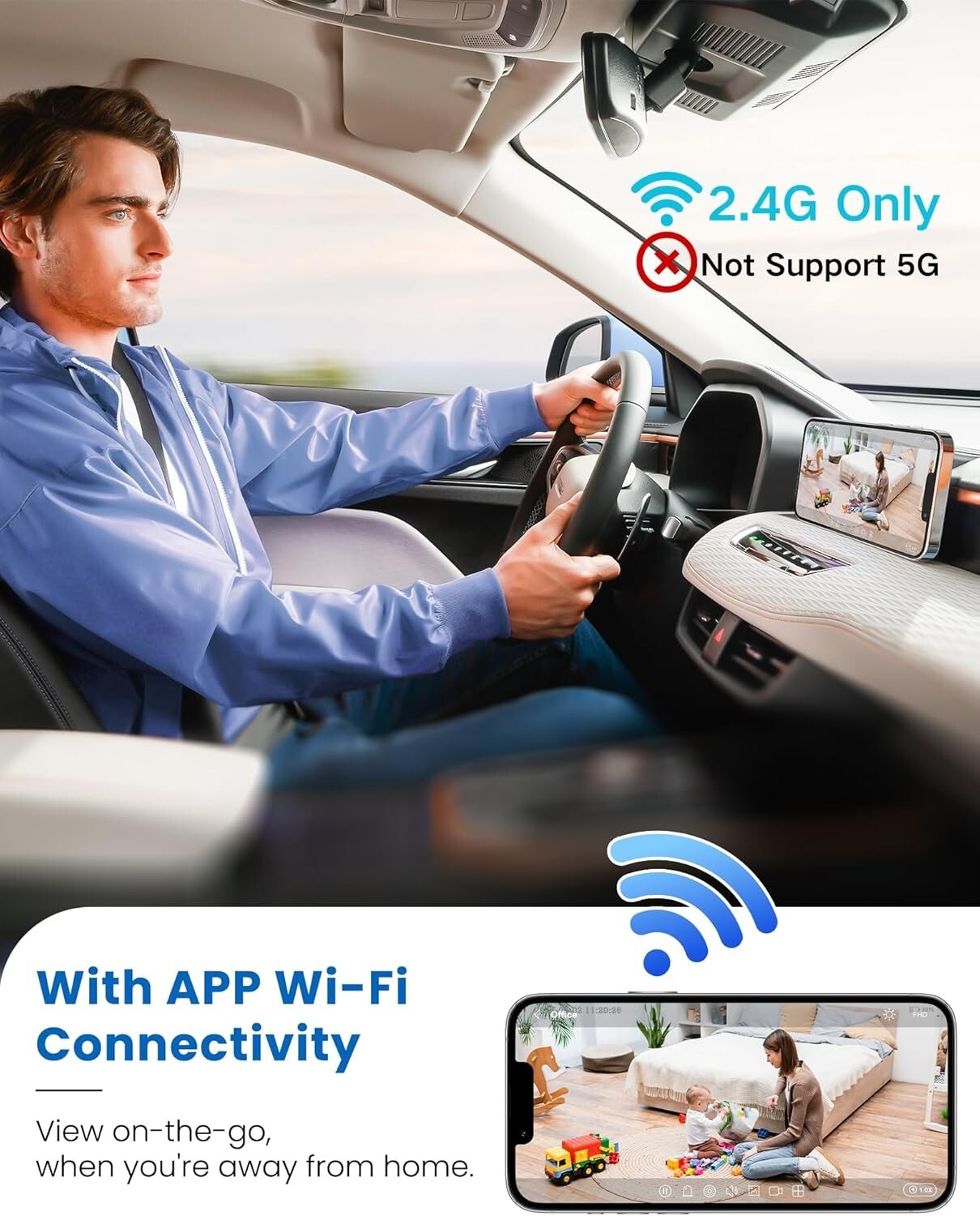 Wireless Indoor Security Camera - High-Definition, App-Controlled & Portable