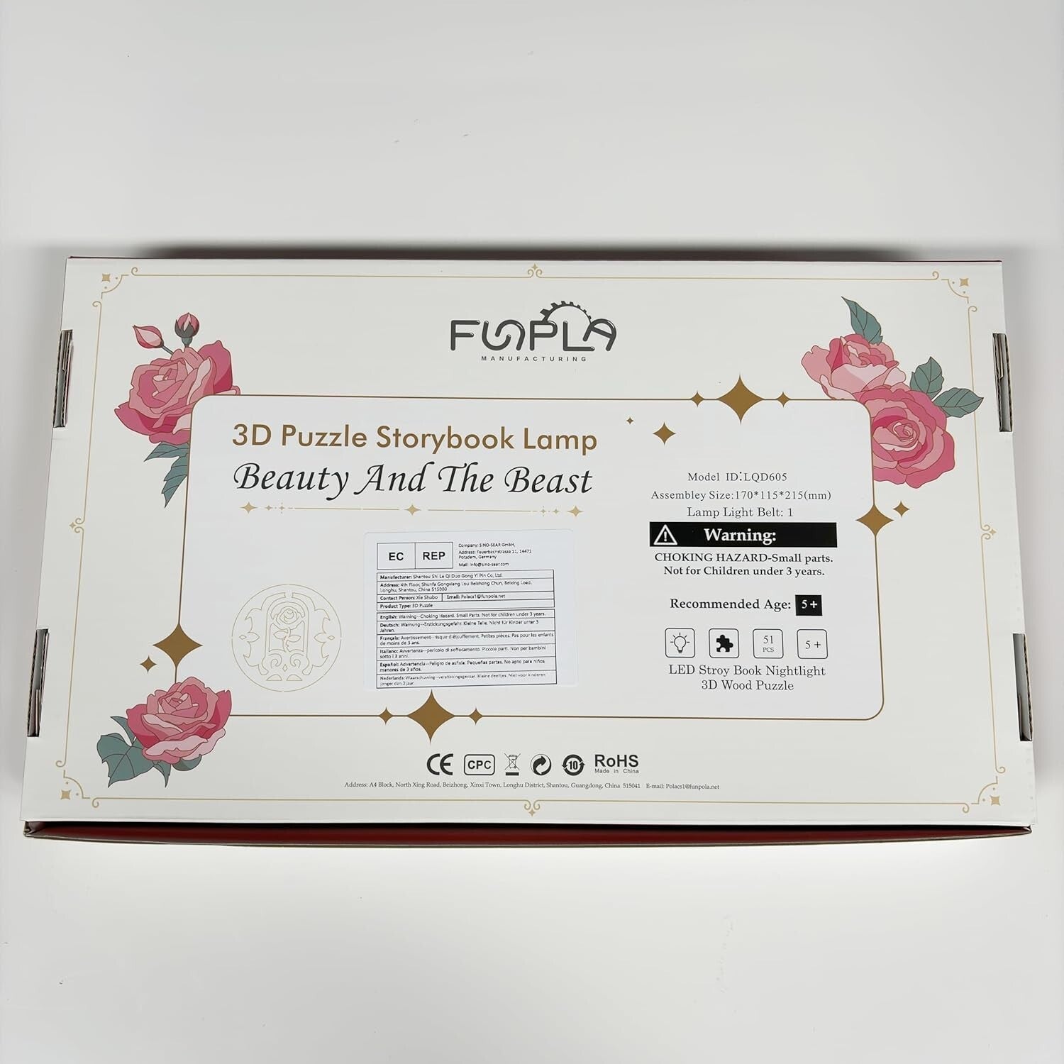 Exquisite 3D Puzzle Nightlight - LED Storybook Lamp for Kids and Adults