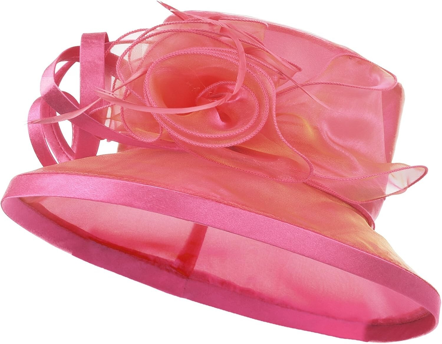 Elegant Women's Cloche Hat - Adjustable Tea Party Fascinator for Derby Day