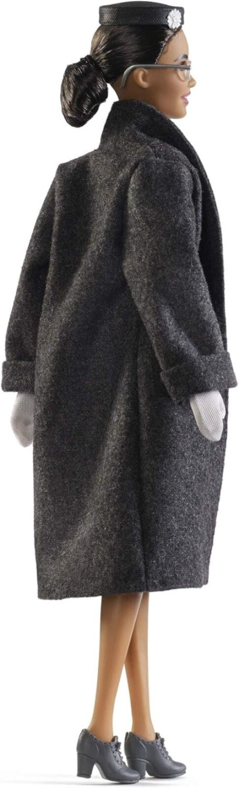 Commemorative Rosa Parks Doll in Floral Dress - Includes Stand & Authentication