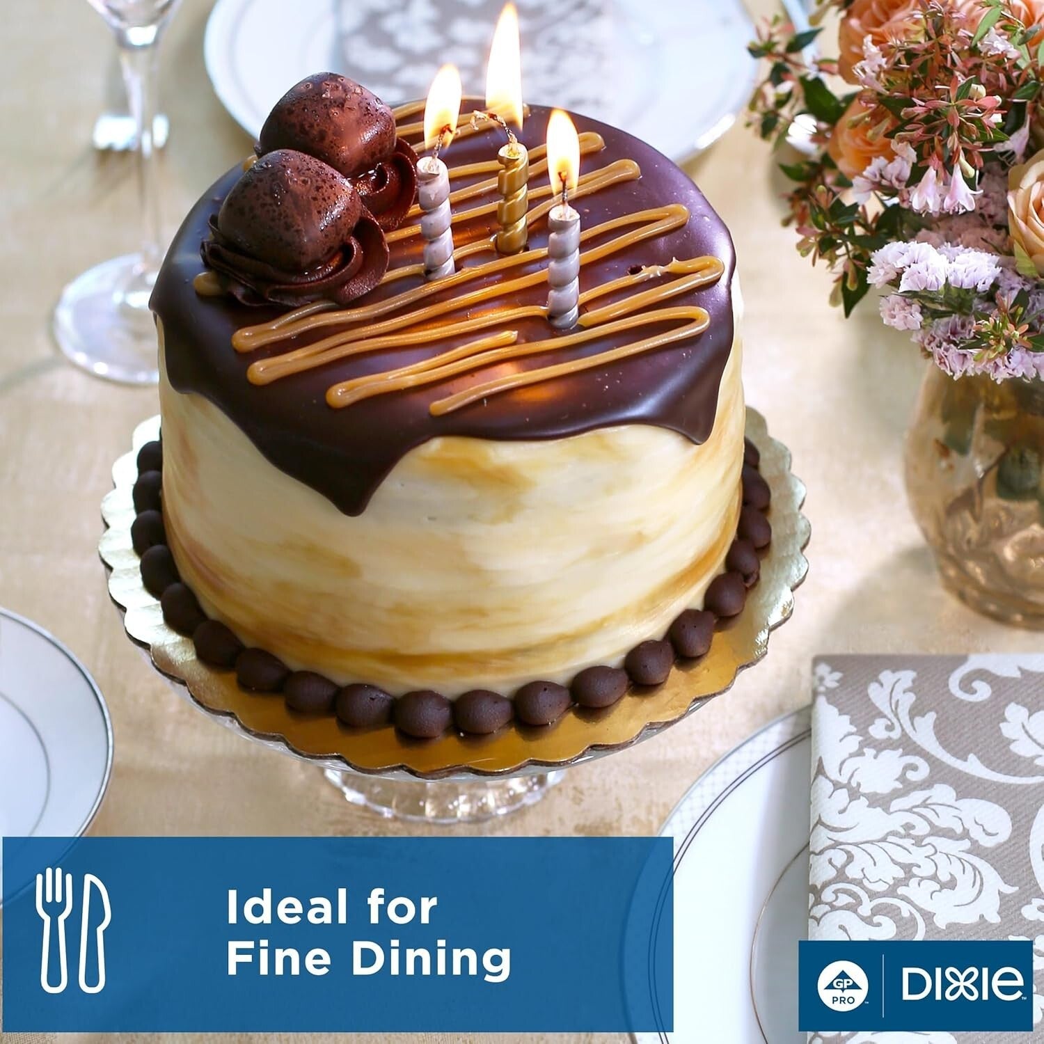 Elegant Clear Polystyrene Forks by Dixie - 7.13'' for Fine Events, 1000 Count