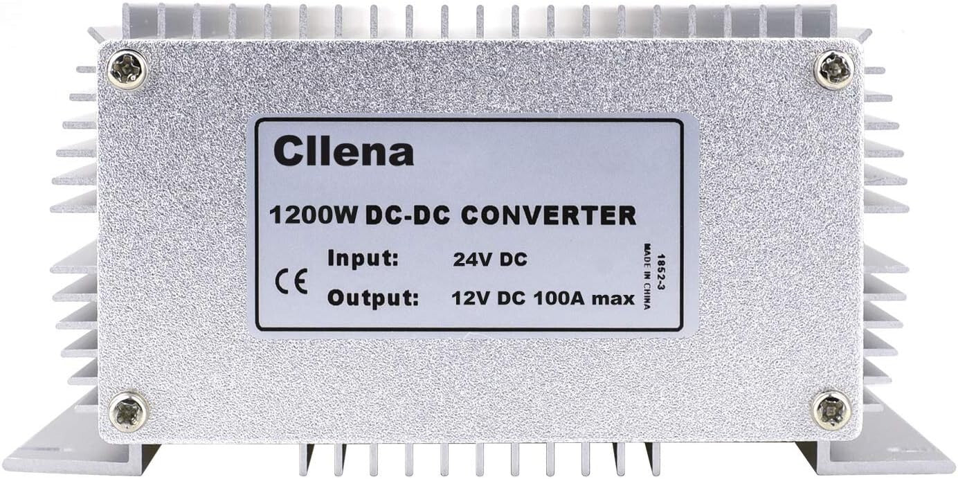 Efficient DC 24V to 12V 100A Step-Down Converter - Weatherproof Power Supply