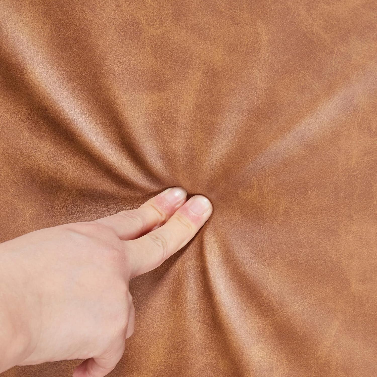 Modern Faux Leather Club Chair with Soft Seat for Living Room & Office Use