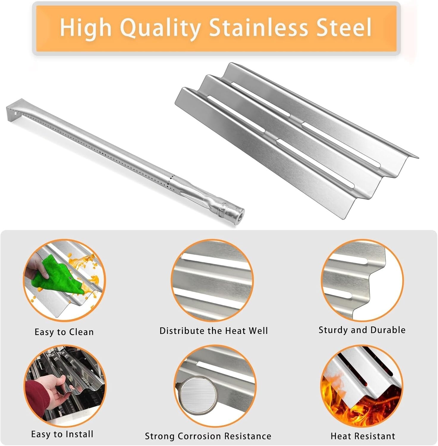 Corrosion-Resistant Grill Parts for Napoleon Models - Complete Replacement Kit