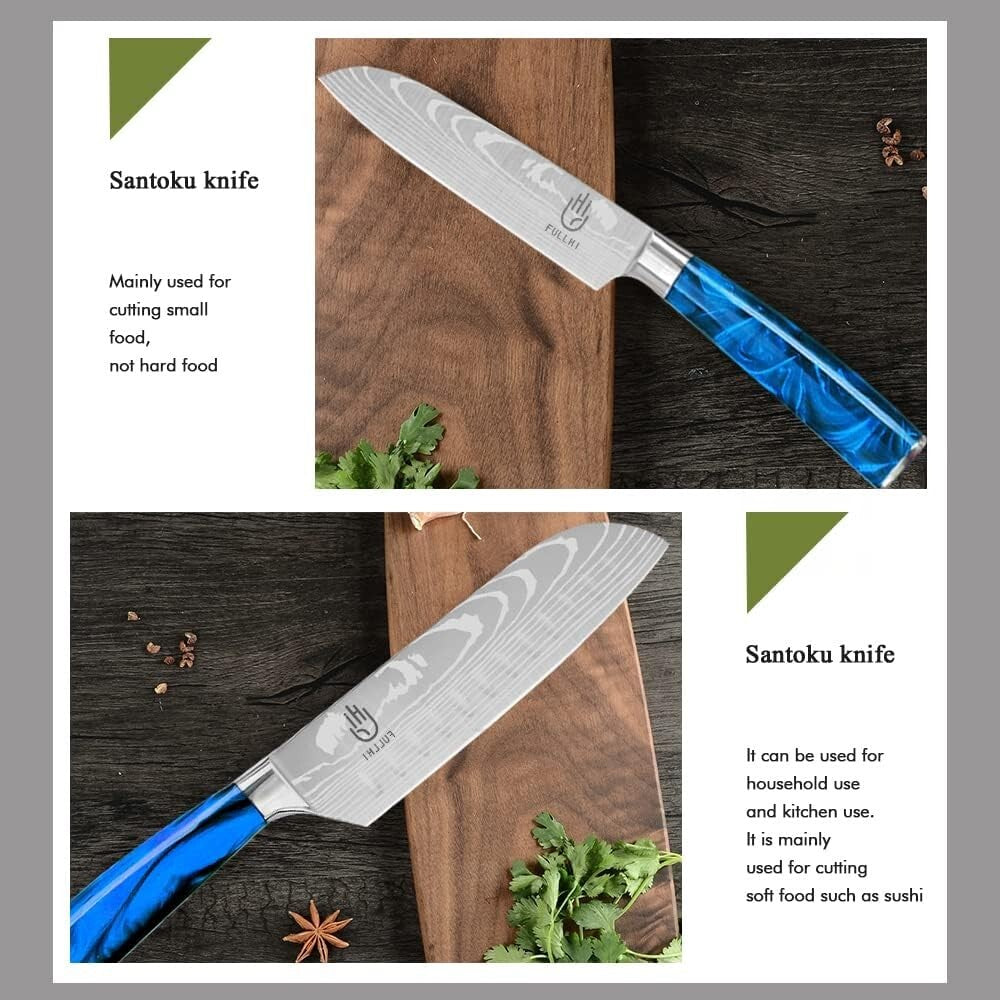 Pro-Grade 14-Piece Japanese Knife Set - Stylish & Ergonomic for Culinary Mastery