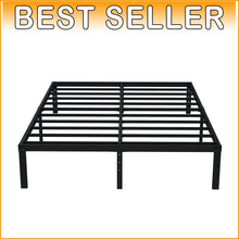 Load image into Gallery viewer, Sturdy California King Platform Bed - 14 Inch Steel Slats, No Box Spring Needed