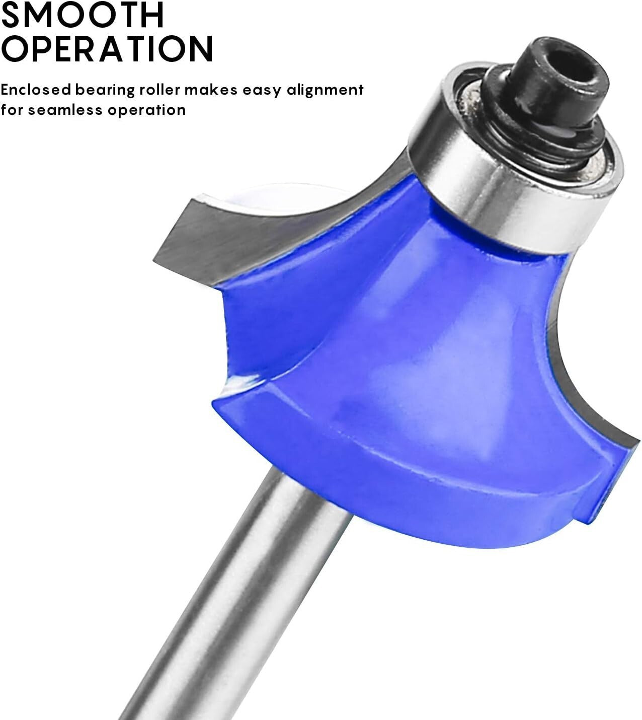 Durable Router Bits Set – 1/4 Inch Shank, 24 Pieces for Precise Wood Cutting