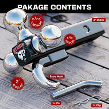 Load image into Gallery viewer, Durable Powder Coated Tri-Ball Hitch with 12000 LBS Capacity &amp; Lifetime Warranty