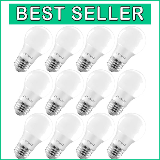 12 A15 Dimmable LED Bulbs for Indoor/Outdoor Use - 600 Lumens, 3000K Soft White