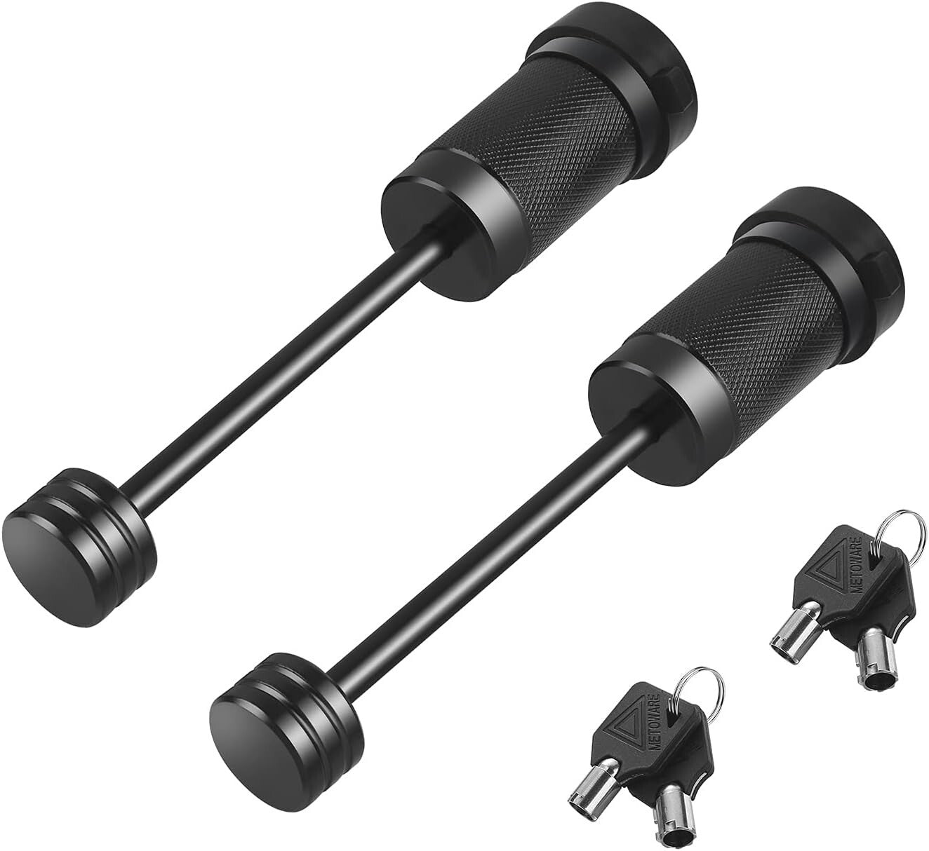 Modern Dogbone Style Trailer Coupler Lock 1/4" Dia – Easy Push-to-Lock Design