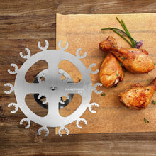 Load image into Gallery viewer, Durable 304 Stainless Steel Chicken Rack - Holds 18 Drumsticks, Wings &amp; More