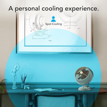 Load image into Gallery viewer, Stylish VFAN Mini Retro Fan - 2-Speed Metal Air Circulator with Adjustable Tilt