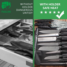 Load image into Gallery viewer, Professional 15-Piece Knife Collection with Magnetic Holder - Unmatched Quality
