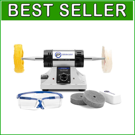 Compact Low-Noise Polishing & Buffing Machine - Ideal for Jewelry and Dental Use