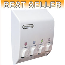 Load image into Gallery viewer, Classic Shower Dispenser: Convenient 4-Chamber Solution for Clutter-Free Showers